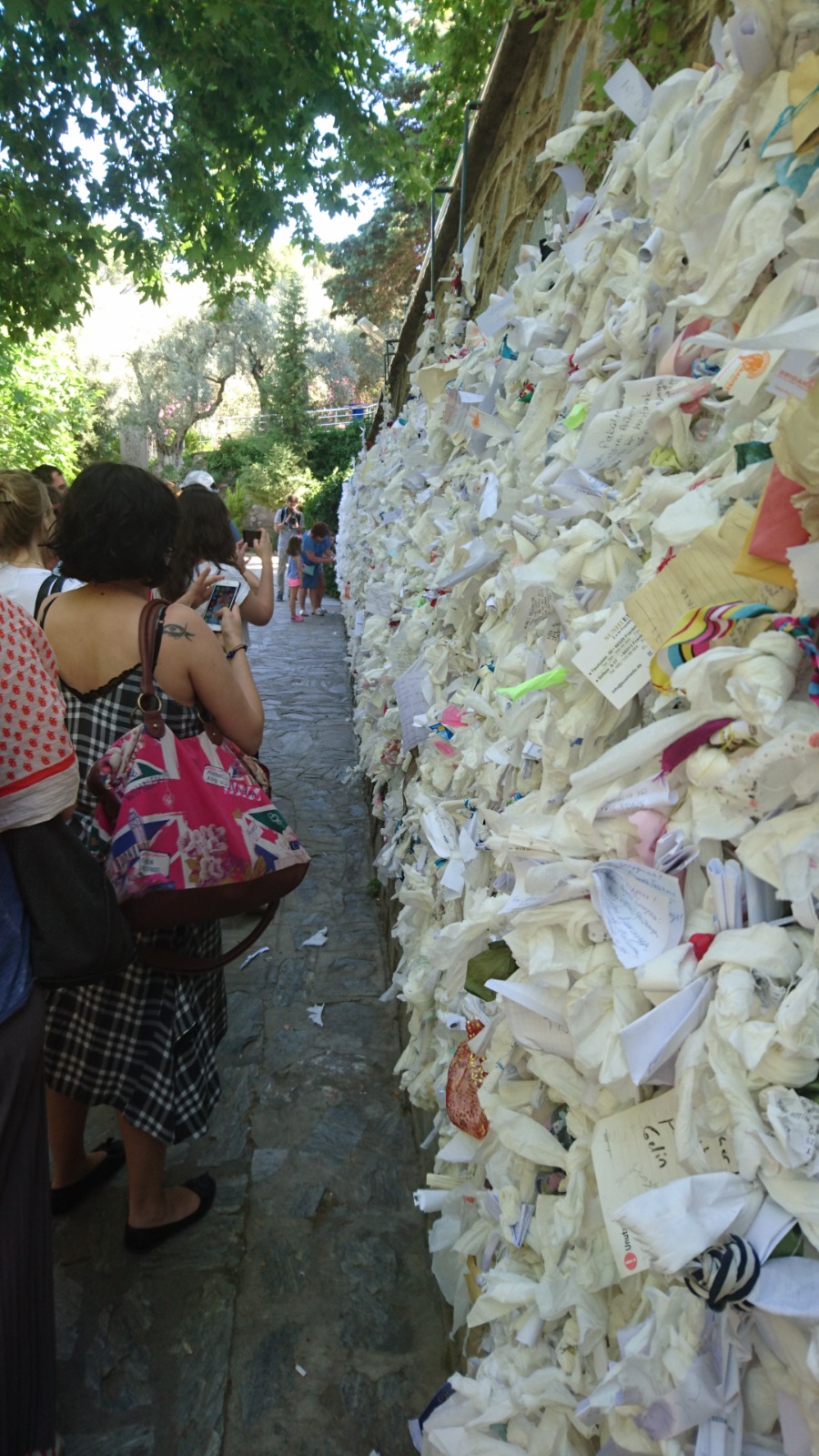 Wishing Wall at the House of the Virgin Mary near Ephesus in Izmir, Turkey
