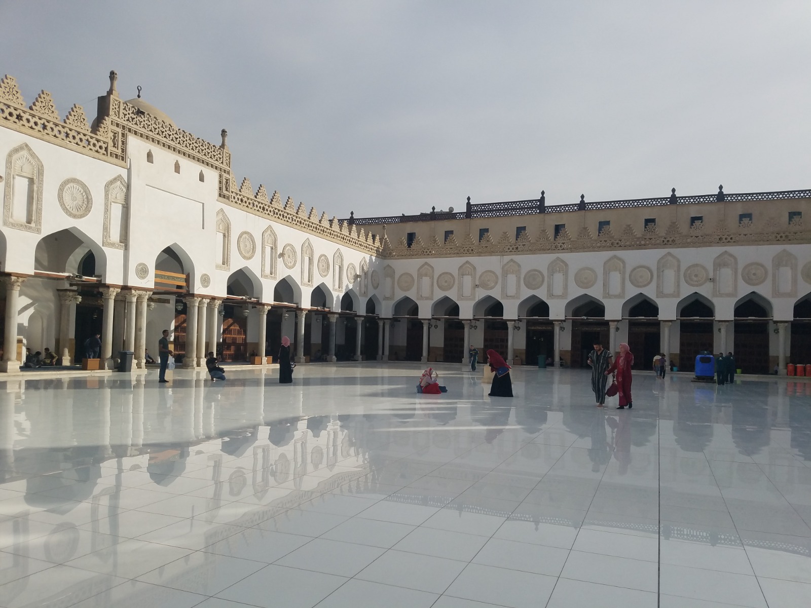 Courtyard of Al-Azhar Mosque in Cairo, Egypt